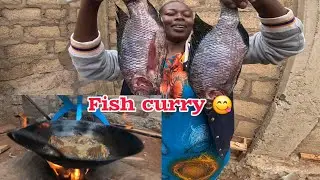 PREPARING THE MOST APPETISING AFRICAN MEAL FISH CURRY FOR MY FAMILY😋