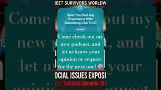 📢New #podcast -#SpeakOnIt  Teachers Grooming Students✨️ #endchildabuse #socialcommentary #survivor