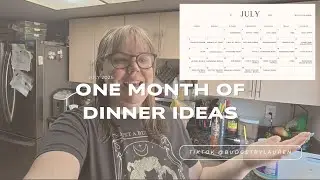 FULL Month of Dinner Ideas | July Meal Plan