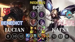 SB Benedict Lucian vs AK Alive Kai'Sa Bot - KR Patch 10.25