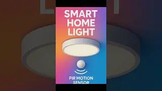 A smart light system using a PIR (Passive Infrared) sensor #smartlight #lightsensor