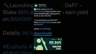 MEXC Listing - New Coin Listing Today with 10x Potential Gains🔥WAGMI🔥WAGMI/USDT trading pair