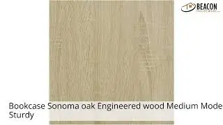 Bookcase Sonoma oak Engineered wood Medium Modern Sturdy