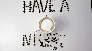 Kawowa poklatkowa animacja but first coffee ale najpierw kawa