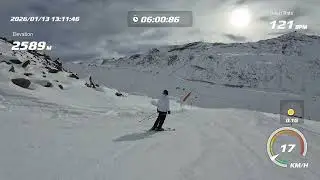 Zermatt to Cervinia part1, piste 11,19 top of Rothorn to Gant 13/01/2026