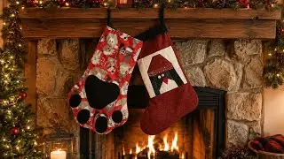 FPP Christmas Stocking, Beginner Paper Piecing Sewing, #fpp #paperpiecing #scrapfabric #penguin