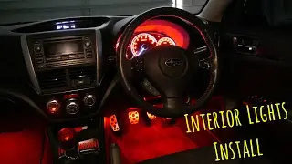 Установка светодиодных фонарей в салон Subaru WRX