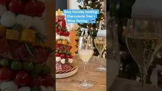 Hosting this holiday season? Try this charcuterie tree & wine pairing🎄🍷