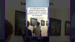 A 2005 gallery show remembering the Abkhazia tragedy a woman suddenly realizes the boy in one photo