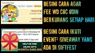 UPDATE TERBARU PROJEK VIRAL TELEGRAM!! COC ODIN & GIFTFEST!! CUAN GRATISAN SEMUA BOSQ🔥🤑