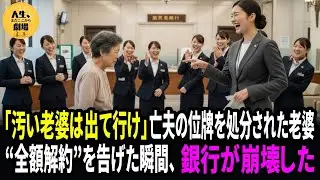 「当行の品格にそぐわない」と亡夫の位牌を捨てたエリート支店長──翌日、“全額解約”を告げた瞬間、銀行の株価が崩壊した