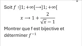 Les applications - bijective - contr&ocirc;le surveill&eacute; - 1Bac SM