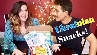 Americans Trying Ukrainian Snacks | Universal Yums Unboxing | March 2019