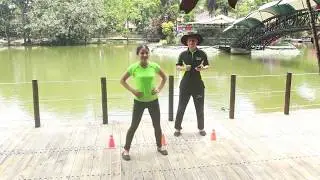 EJERCICIOS DE DESPLAZAMIENTOS  DEL BAILE DEL JOROPO - VERTICAL, HORIZONTAL Y ALREDEDOR DE UN OBJETO.