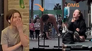 THEY SHOCKED CALISTHENICS ATHLETE ROCKS #respect #power #traning #motivation #power#bodyweight