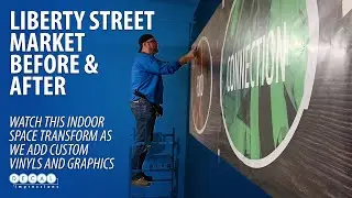Freestore Foodbank Liberty Street Market Graphics Install // Sign Installation // Decal Impressions