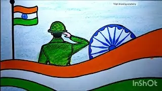 independence day drawing / independence day scenery drawing