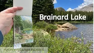 Sketching and Hiking Brainard Lake at the foot of the Indian Peaks Wilderness in Colorado.