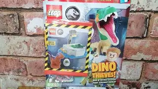 LEGO jurassic world magazine raptor hatchery