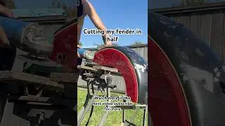 Building a fender for Harley stunts.  #harleywheelies #harleystunts #asmr #harleys