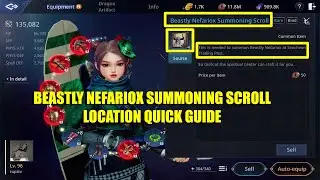 MIR 4 - BEASTLY NEFARIOX SUMMONING SCROLL LOCATION