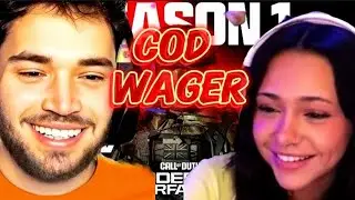 Adin Ross and his girlfriend have a COD wager against Cheesur and Alli!