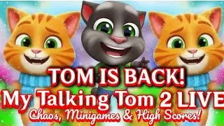 🐱 TOM IS BACK! 🚀 My Talking Tom 2 LIVE: Chaos, Minigames & High Scores! 💎Title: