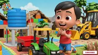 Excavator, Dump #Truck, Fire Truck, Crane Truck Repair Wind Farm After Meteor | #chuchutv 