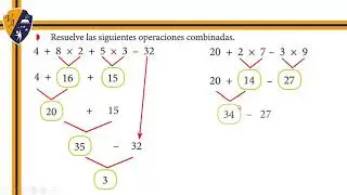 Matemática 3° grado - Operaciones combinadas: Adición, sustracción y multiplicación