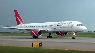 ✈Проезжает в 10-ти метрах. Боинг 757 Royal Flight в Шереметьево 2019