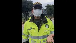 En Samacá, Boyacá, estuvimos verificando un grupo de policías deteniendo vehículos.