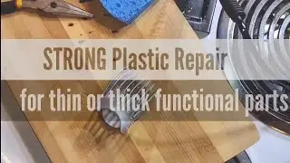 Strong Plastic Repair for Thin or Thick Functional Parts using Metal Reinforcement, DIY