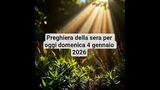 preghiera della sera
