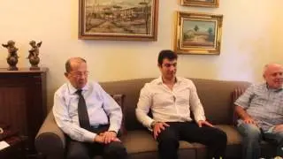 Imad Hoayek, Charbel Diab, & Joeshwa Mortada Visit General Michel Aoun