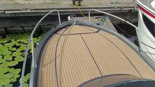 Kaip denio danga keičia katerio vaizdą. Beneteau Flyer 8 transformacija su Flexiteek danga.