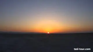 Рассвет на озере Шотт-эль-Джерид (Dawn on the lake Chott El Jerid)