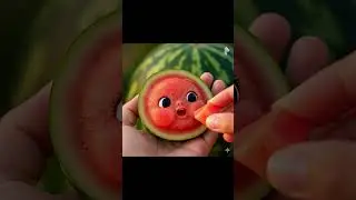 Amazing AI Magic: Baby Watermelon is Eating! 🍉✨