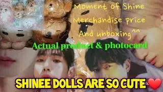 Shinee 40cm dolls and other Moment of shine merchandise price & actual product ✅️ 샤이니