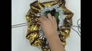 Cosmetic bag 04-Sequin Drawstring-Customized size