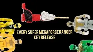 Every Power rangers Super Megaforce legendary ranger key.