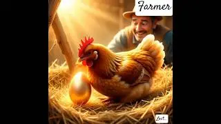 A farmer X Chicken in gold egg #youtube #shorts #shortvideos #ai @IndianFarmer