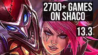 SHACO vs VI (JNG) | 6/0/7, 4.8M mastery, 2700+ games, Dominating | KR Master | 13.3