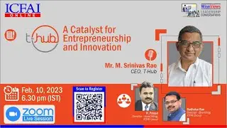 Sudhakar Rao in Conversation with Mr. M. Srinivas Rao. CEO, T-Hub