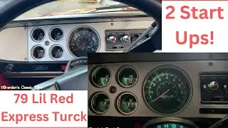 COLD Start 1979 Dodge Lil Red Express Truck COLD Start & Warm Start! 2 Start Ups!