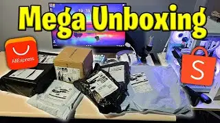 Comprei muita coisa barata pro meu SETUP GAMER no AliExpress e Shopee (MEGA UNBOXING)