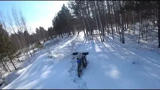 Снежный замес   YAMAHA 450F