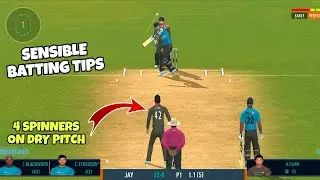 Real Cricket Batting Tips For Dry Pitch Against Spinners #realcricket
