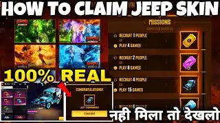 free fire road to new dawn event is not opening | how to get free jeep skin in free fire |