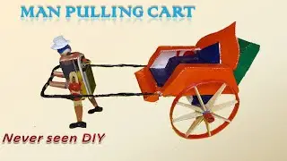 Man pulling Cart | diy robot Cart|DIY projects |latest DIY | School Projects| New
