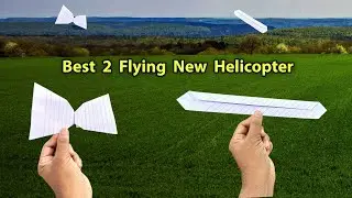 Best 2 flying notebook helicopter, flying 2 top helicopter,  spinning toy, 2 paper toy plane